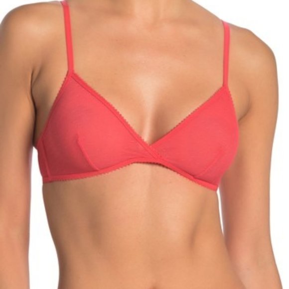 J. Crew Other - J.CREW Point D'Esprit French Bralette Orange - NWT